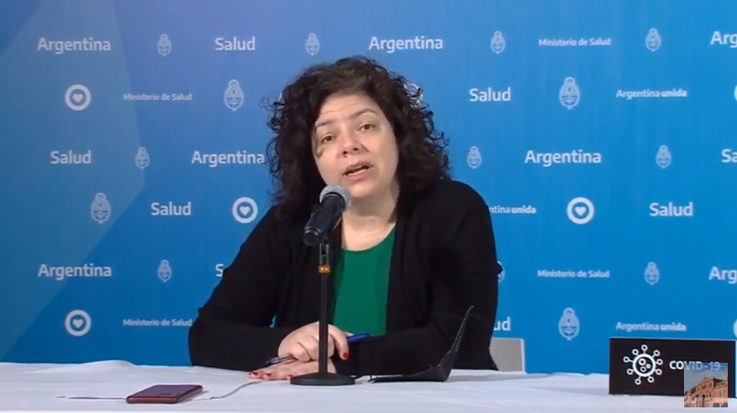 Carla Vizzotti fue la encargada de brindar el reporte matutino sobre coronavirus en Argentina