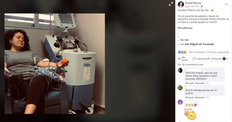 Pareja dono mas de 10 veces plasma y ayudo a 30 infectados a recuperarse de Covid-19