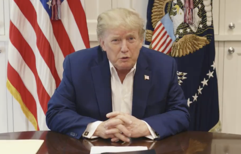 Donald Trump envió un mensaje desde el hospital: Venceremos al coronavirus