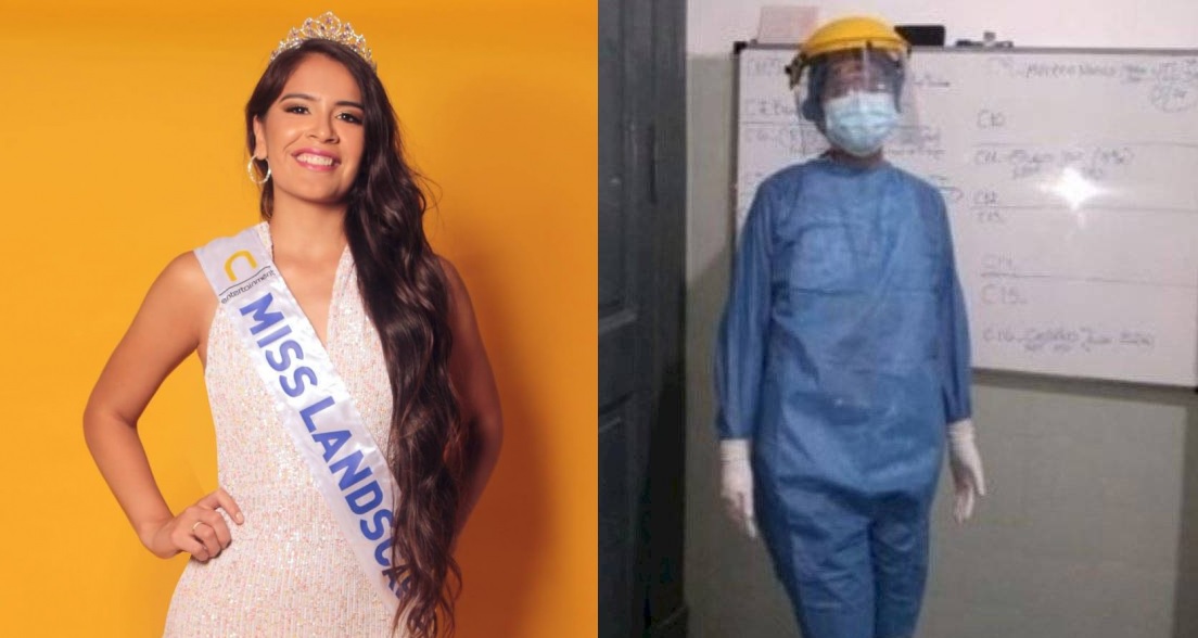 Lucha contra el coronavirus como enfermera y es Miss Argentina: