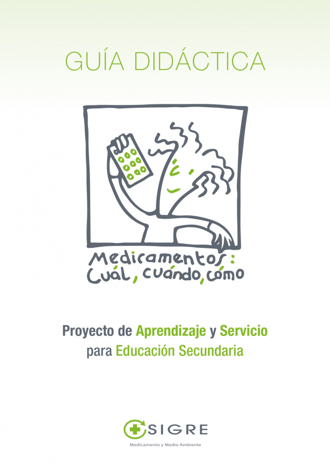 Programa Cual, cuando, como, de SIGRE para los adolescentes Portada de la guia didactica del programa educativo que SIGRE