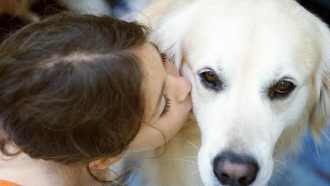 Niña y perro