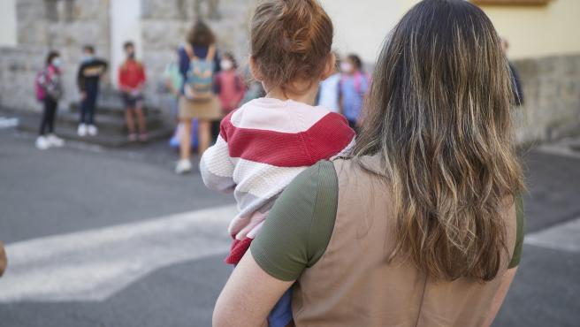 Vuelta al cole en el colegio publico Victor Prader a de Pamplona, con covid19 como protagonista
