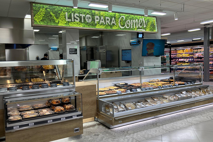 Seccion Listo para Comer con el libre servicio.